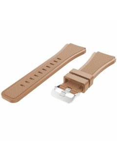 Buy Classic Belt Smartwatch Strap Band For Samsung Galaxy Watch 46mm/Huawei Watch Gt 1/2/Honor Magic 2/Fossil Gen 4&5 22mm Light Brown in Saudi Arabia