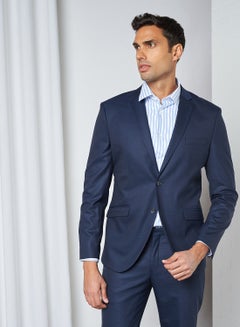 Buy Slim Fit Blazer Dark Blue(19- in Saudi Arabia