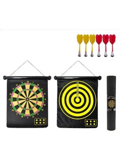 اشتري Two Sided Magnetic Dart Board With 6 Safety Darts 15بوصة في السعودية