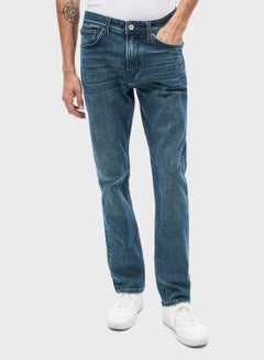 Buy Slim Fit Jeans Blue in Saudi Arabia