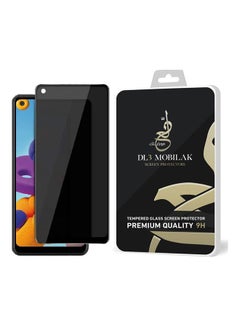 Buy Privacy Glass Screen Protector 5d For Samsung Galaxy A21s Black in Saudi Arabia