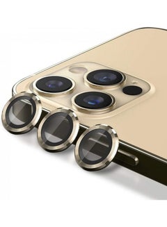 Buy Camera Lens Protector Glass For iPhone 12 Pro Max gold in UAE