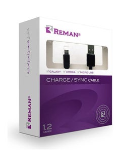 Buy Fast Charge Cable With Micro USB Connector Black in Saudi Arabia