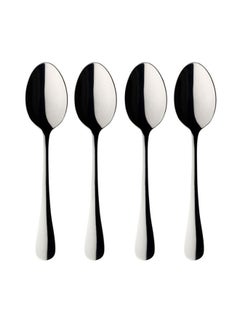 Buy 4-Pcs Stainless Steel Table Spoons Silver 20cm in UAE