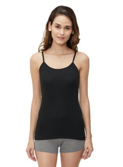 Buy Ladies Cotton Camisole Black in UAE