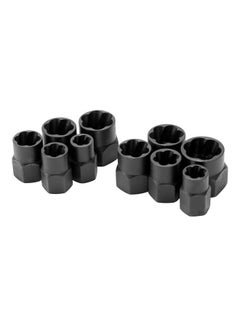 Buy 10 Piece Damaged Bolt Nut Screw Remover Tool Kit multicolour 10x5x10cm in UAE