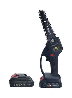 Buy 24V Mini Portable Electric Rechargeable Pruning Chainsaw Black 30 x 11 x 12cm in Saudi Arabia