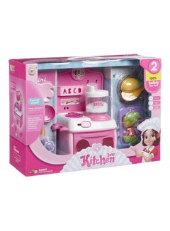 Buy Baby Kitchen For Kids Fun 100% Safe 16 Lighting Pieces +3 Years  (6 * 12 * 6)cm Battery Operated Multicolour in Egypt