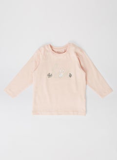 Buy Baby Printed Long Sleeve T-Shirt Peach Whip(14- in UAE