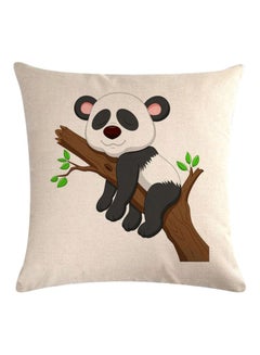 Buy Cartoon Panda Throw Pillow Case Cushion Cover linen White in Saudi Arabia