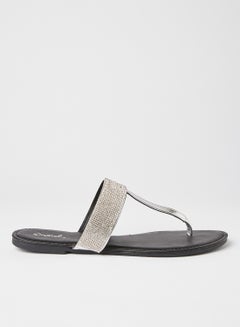 Buy Archer Flat Sandals Silver in Saudi Arabia