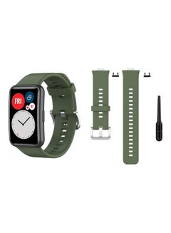 Buy Buckle Replacement Band For Huawei Watch Army Green in UAE