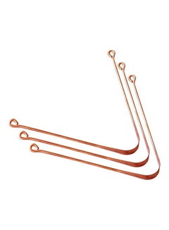 Buy Set Of 3 Copper Tongue Cleaners Copper 0cm in UAE