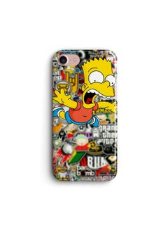 Buy Simpson Gta Silicone Printed Case For iPhone 8 Multicolour in Egypt