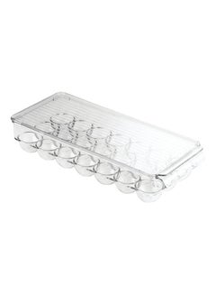 Buy 21-Cavity Fridge Egg Holder Clear 14.57inch in UAE