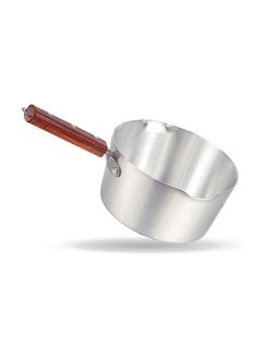 Buy Aluminium Milk Pan With Wood Handle silver 2Liters in UAE