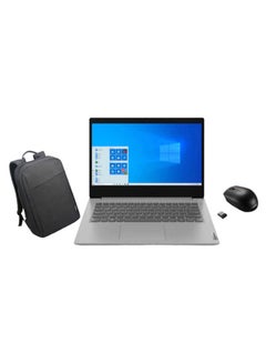 Buy Ideapad 3 Laptop With 14-Inch Full HD Display, 10th Gen Core i5 Processor/8GB RAM/512GB SSD/2GB NVIDIA GeForce MX130 Graphics Card/Windows 10/International Version + Backpack + Wireless Mouse English Silver in UAE