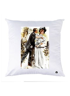 Buy Printed Pillow polyester Multicolour 30x30cm in UAE