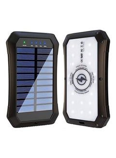 Buy 20000.0 mAh Solar Wireless Power Bank Black/White in UAE