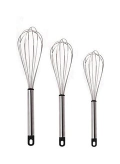 Buy 3 Piece Egg Whisk Mini silver 70grams in UAE