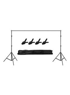 Buy 2M * 3 Meters Backdrop Support Stand Adjustable Photography Studio Background Black in Saudi Arabia