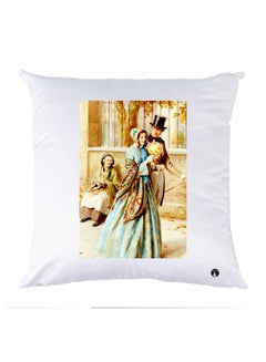 Buy Printed Decorative Pillow Multicolour 30x30cm in UAE