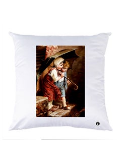 Buy Printed Decorative Pillow Multicolour 30x30cm in UAE