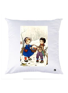 Buy Printed Decorative Pillow Multicolour 30x30cm in UAE