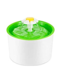 اشتري Pet Fountain Water Drinking Green/White في السعودية