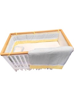 Buy 6-Piece Bedding Set cotton Grey/White 70 x 140cm in UAE