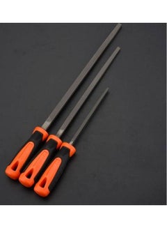 Buy Square Second Cut File With Soft Handle Orange/Black 42cm in UAE