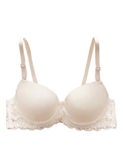 Buy Lace Push Up Underwired Bra White in UAE