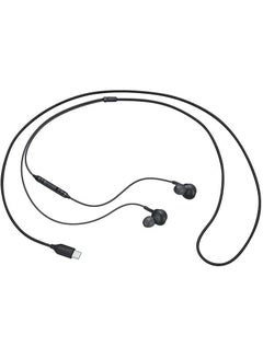 Buy Type C Wired In Ear Earphones Black in Saudi Arabia