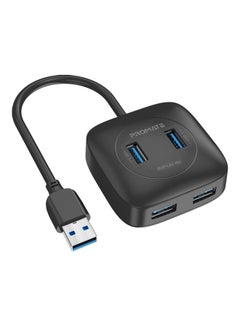 Buy Premium 4 Port USB 3.0 Splitter with Ultra-Fast 5Gbps Sync Charge Hub Black in Egypt