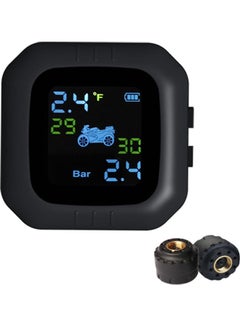 Buy Waterproof Motorcycle Tire Pressure Monitoring System With External Sensors in UAE