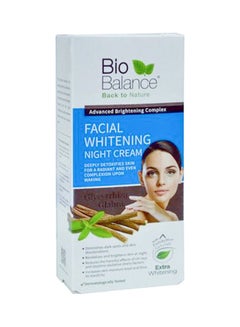 Buy Biobalance Facial Whitening Night Cream White 55ml in UAE