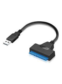 Buy USB 2.0 To SATA Adapter Converter Cable Black in Saudi Arabia