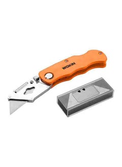 Buy Utility Knife Box Cutter Aluminium Handle With SK5 Blade multicolour in UAE