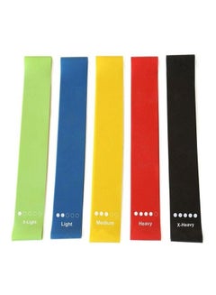 Buy 5-Piece Resistance Band Set With Carrying Case in Saudi Arabia