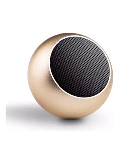 Buy Mini Wireless Bluetooth Speaker gold in Saudi Arabia