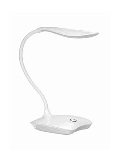 Buy USB Rechargeable Reading Eye Protection LED Table Lamp White 19cm in Saudi Arabia