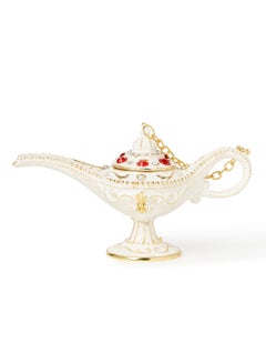 Buy Gold Plated Attractive Decorative Aladdin Lamp White/Gold in UAE