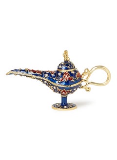 Buy Decorative Gold Plated Aladdin Lamp Blue/Gold/Red in UAE