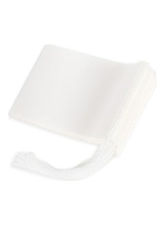 Buy 100-Piece Disposable Empty Bag And Coffee Filter With Drawstring White 9 x 7cm in UAE