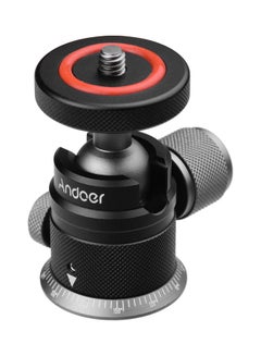 Buy Aluminum Alloy Tripod Ball Head Mount Black/Silver/Red in UAE