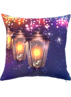 Buy Ramadan Kareem Printed Cushion Cover Multicolour 40x40cm in UAE