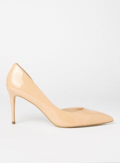 Buy Lessons High Heel Leather Pumps Pink in Saudi Arabia