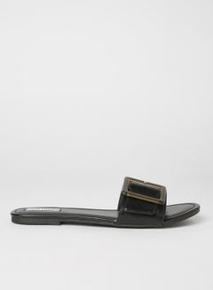 Buy Llola Flat Sandals Black in Saudi Arabia