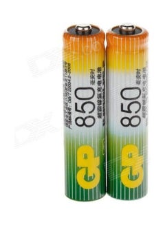 Buy 850 mAh Rechargeable AAA Battery - Pack 2 Multicolour in Egypt