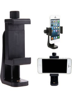 Buy Tripod Mount/Cell Phone Clipper Vertical Bracket Smartphone Clip Holder 360 Adapter For Mobile Black in UAE